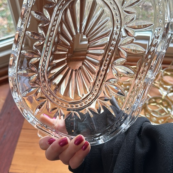 Waterford heavy cut crystal serving platter - Picture 4 of 4